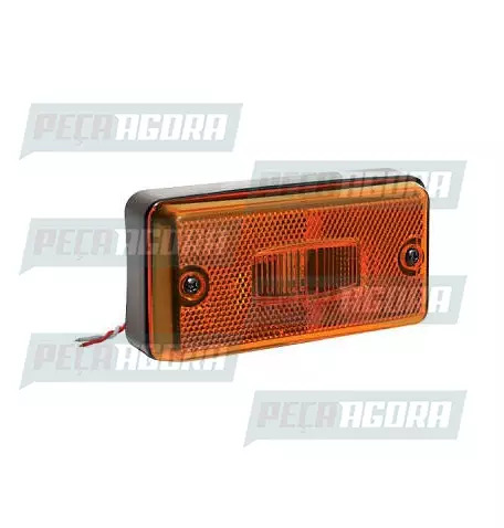 LANTERNA LATERAL FACCHINI RETANGULAR COM CABOS - AM PL0606 PRADOLUX (454693)