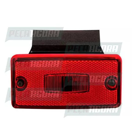 LANTERNA LATERAL FACCHINI RETANGULAR LED SOQUETE INTERNO E SUPORTE - VM PRADOLUX