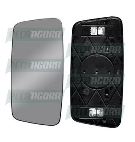 VIDRO ESPELHO PARA SCANIA SERIE 5 SEM DESEMBACADOR CONVEXO 420x200MM SARAIVA (44