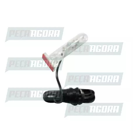 LAMPADA IMPORTADA LED SPOT MOVEL 12V LED VERMELHO TRANSPARENTE (420929)