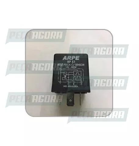 RELE COMANDO PISCA 4 TERMINAIS SEM SUPORTE FIAT UTILITARIOS 88... 12V ARPE (4593