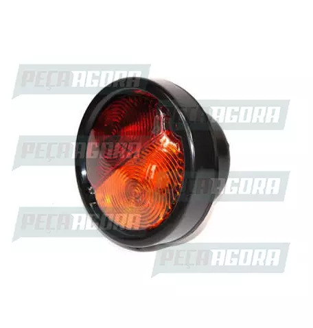 LANTERNA TRASEIRA RANDON ANTIGO REDONDA 2 SOQUETE - BICOLOR 1112/2 SINALSUL (421