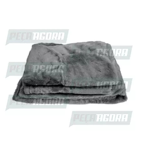CAPA PELUCIA CHINIL BANCO C/LOGO FORD CARGO 2009... SO CARONA GAUCHA CINZA (4576