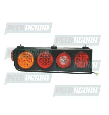 LANTERNA TRASEIRA KIT 2000 ESQUERDO SEM ABA SIMPLES LED PRADOLUX PL2070 (441189)