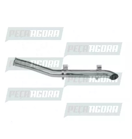TUBO TERMINAL CURVO CROMADO 5,0'' LONGO ESQUERDO (KIT MAN TGX) P/TANQUE 375LTS F