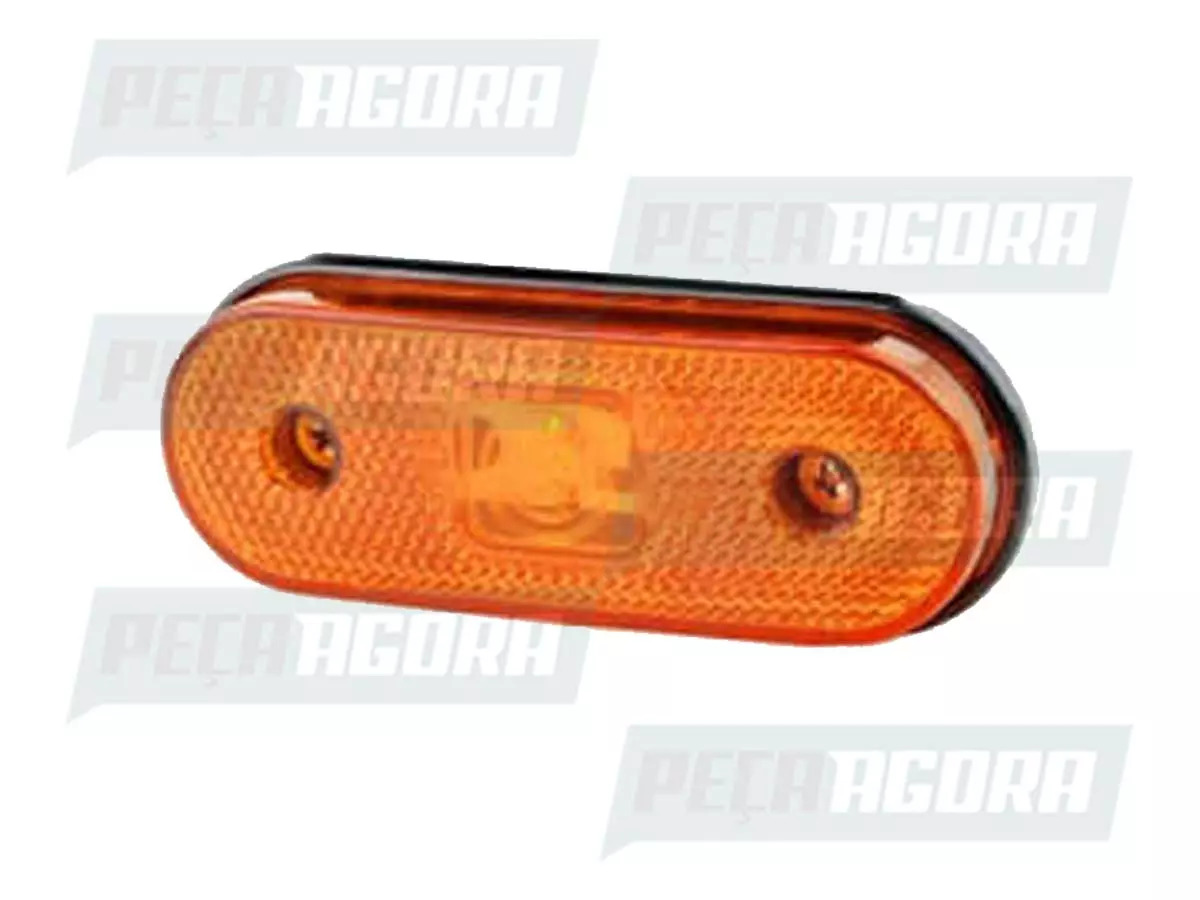 LANTERNA LATERAL OVAL AMARELA LED SEM SUPORTE BIVOLT (433182)