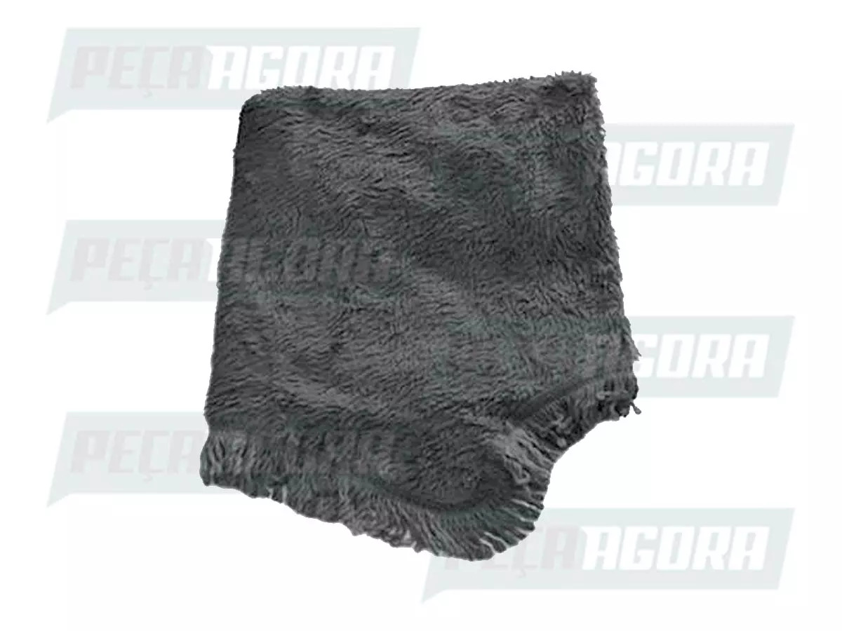 CAPA PAINEL PELUCIA CHINIL PRETA COM LOGO MB 914C 1215C 1620 MERCEDES (352142)