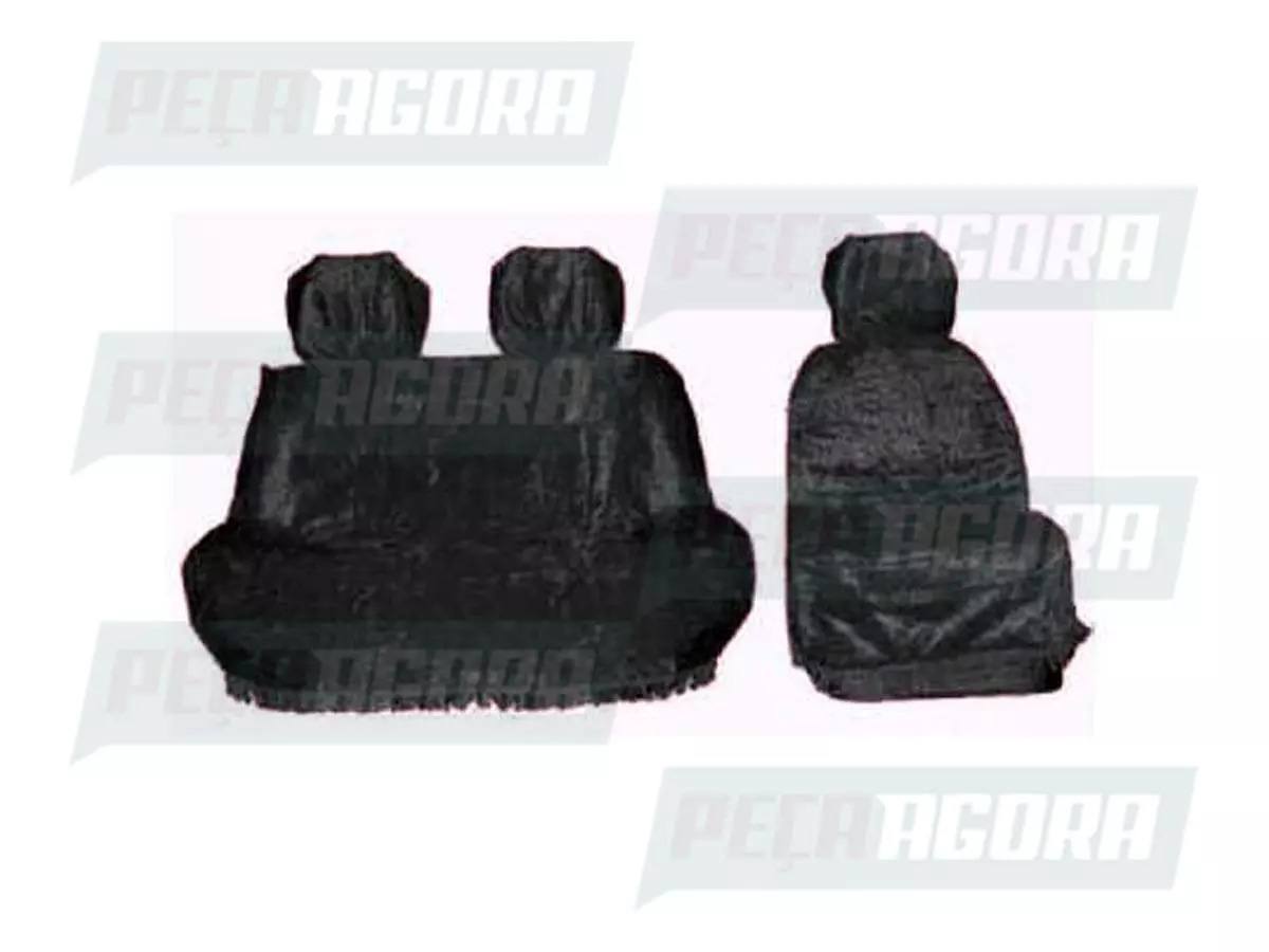 CONJUNTO CAPA BANCO MOTORISTA E CARONA MB 914C 1215C PRETA (446245)