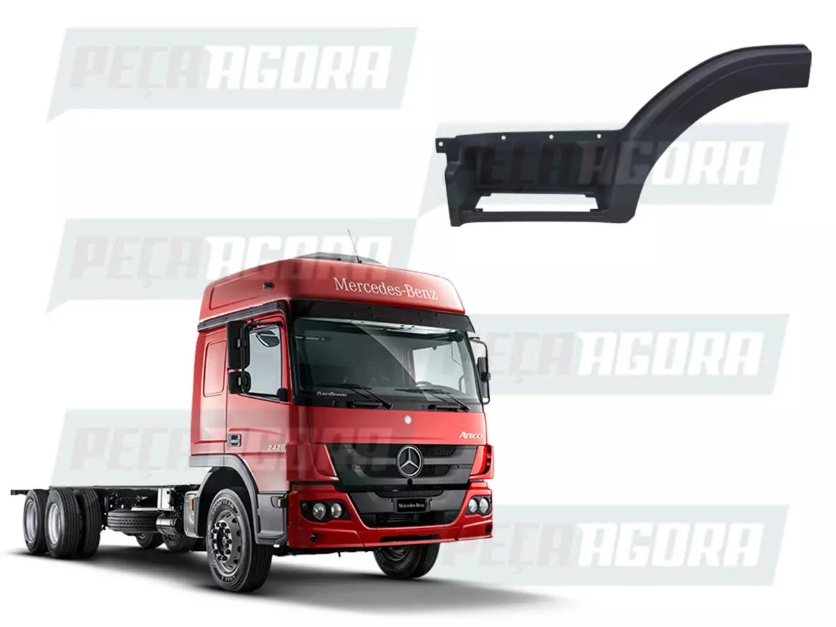 PARALAMA ESTRIBO MB MERCEDES BENZ ATEGO 2426 2730 LADO ESQUERDO LE