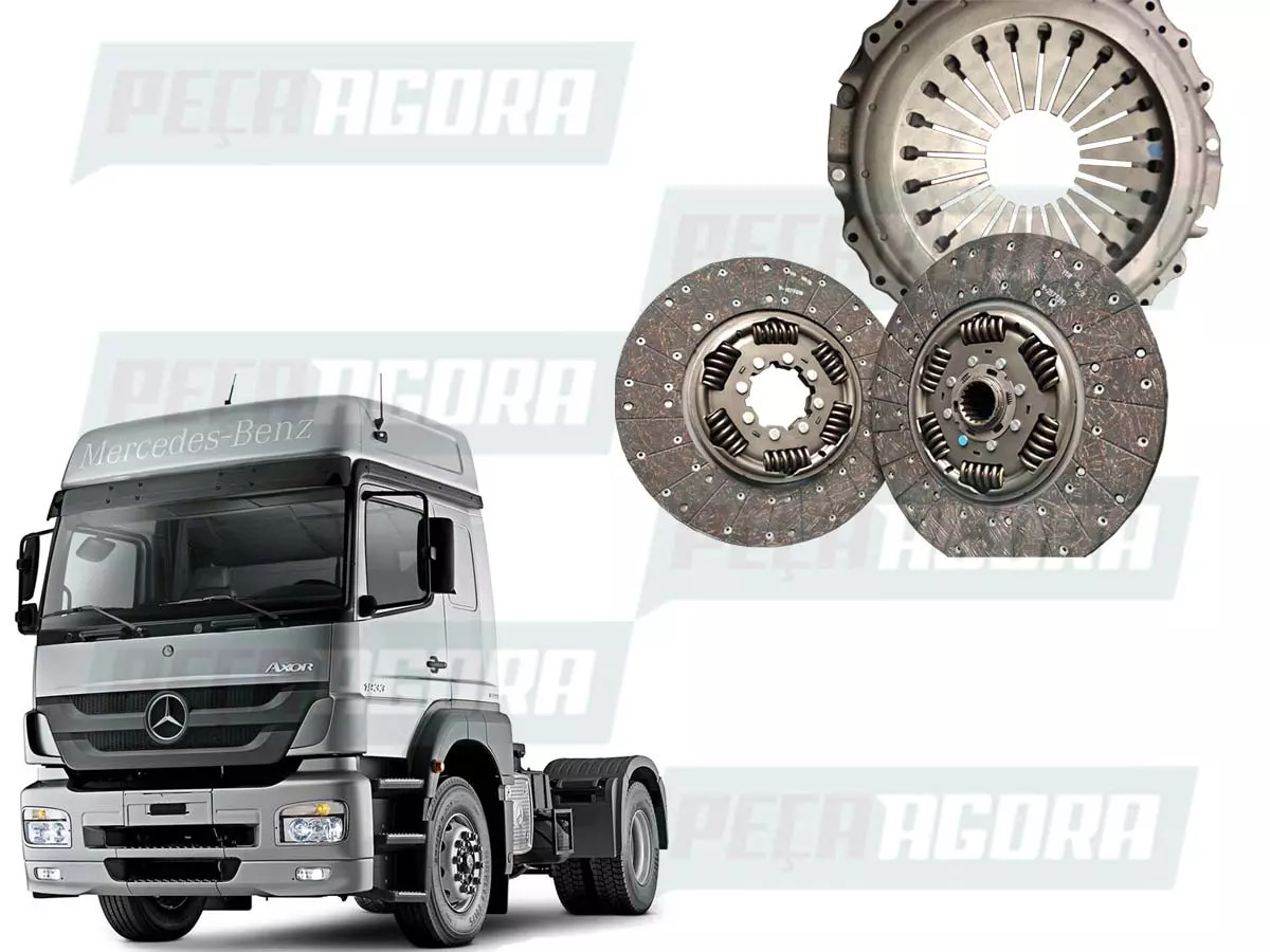 KIT EMBREAGEM BI DISCO REMANO MB MERCEDES BENZ AXOR 2638 3340 3344 (0272501601.)