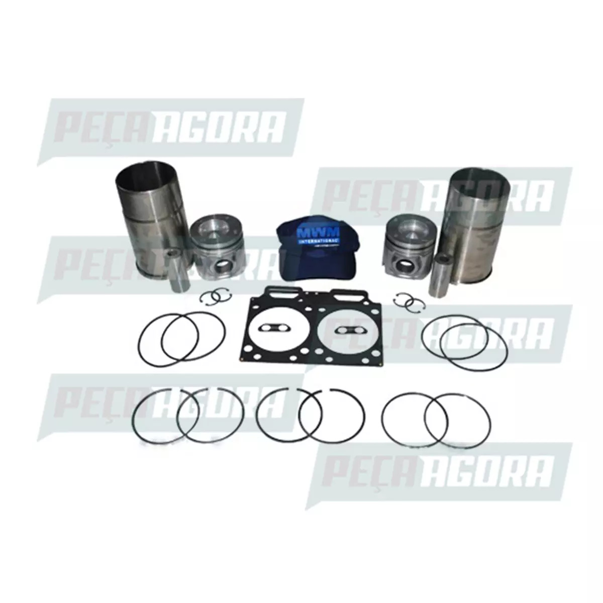 KIT MAX  MOTOR  MWM X12 VW 8150 9150 17260 8150EOD 9150EOD C/ JUNTA CABO DUPLO (