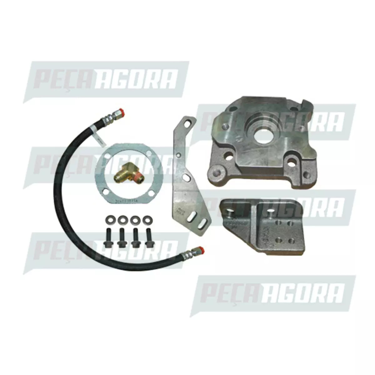 JOGO SUPORTE COMPRESSOR AR FORD CARGO 1215 1415 1617 CUMMINS (BG2X2K032AA)