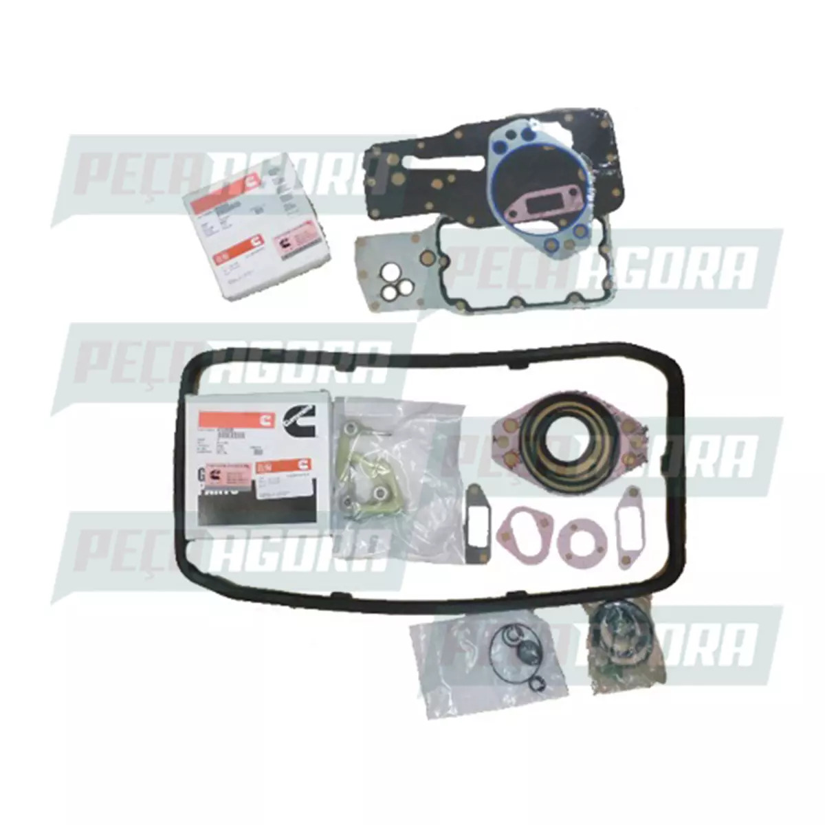 JOGO JUNTAS INFERIOR MOTOR CUMMINS ISB 4 CIL VW 8120E FORD CARGO 815E 1317E 1517