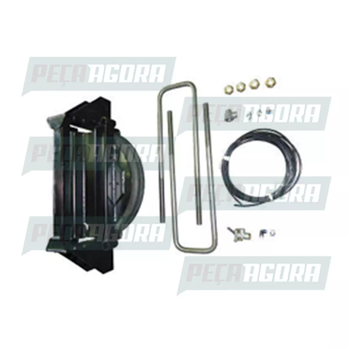 SUSPENSOR PNEUMATICO REBAIXADO CARRETAS VOLVO C/ COLUNAS 840X566MM (OL4510)