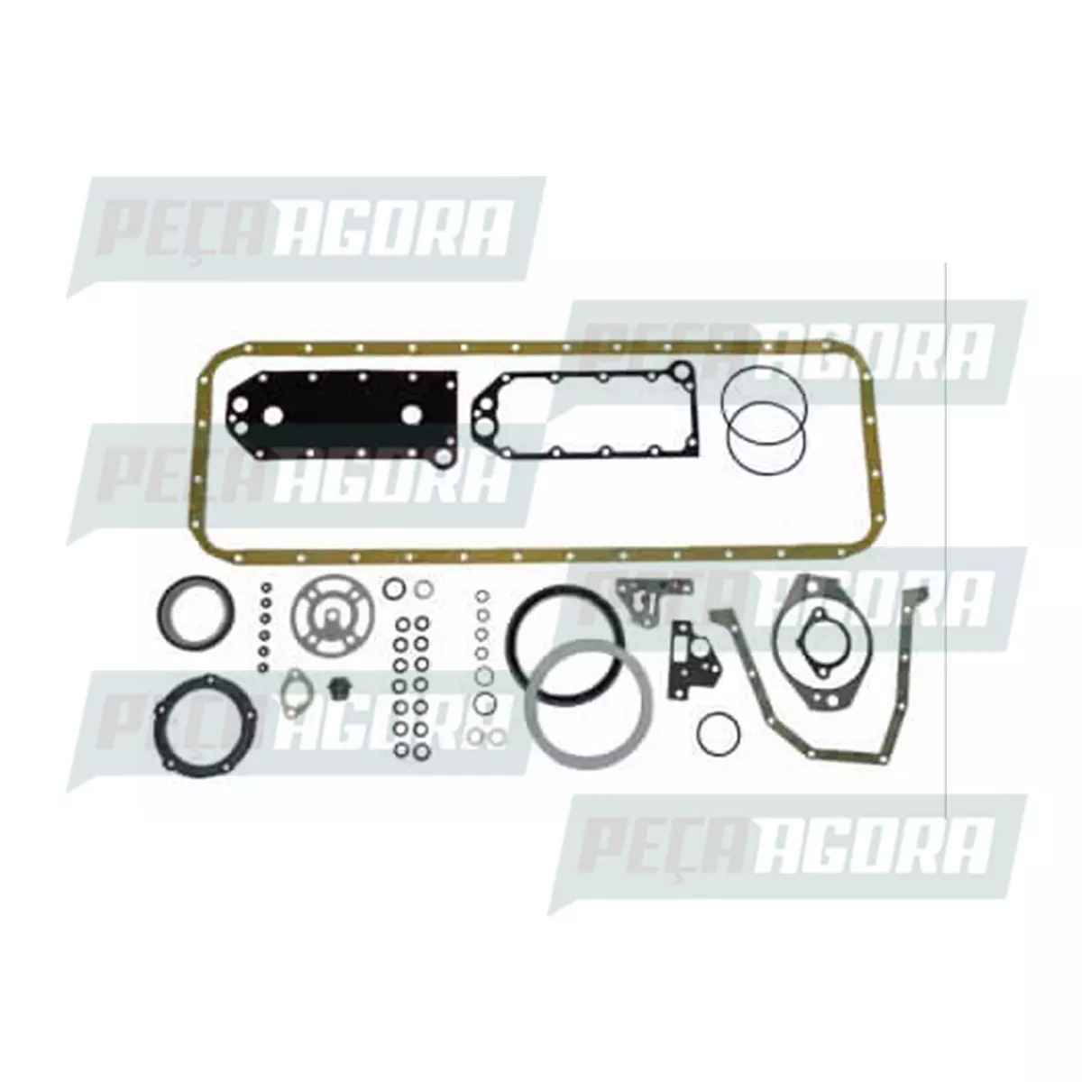 JOGO JUNTA INFERIOR MOTOR CUMMINS ISC 8.3 VW 19320 FORD CARGO 1832 2632 (2T21980