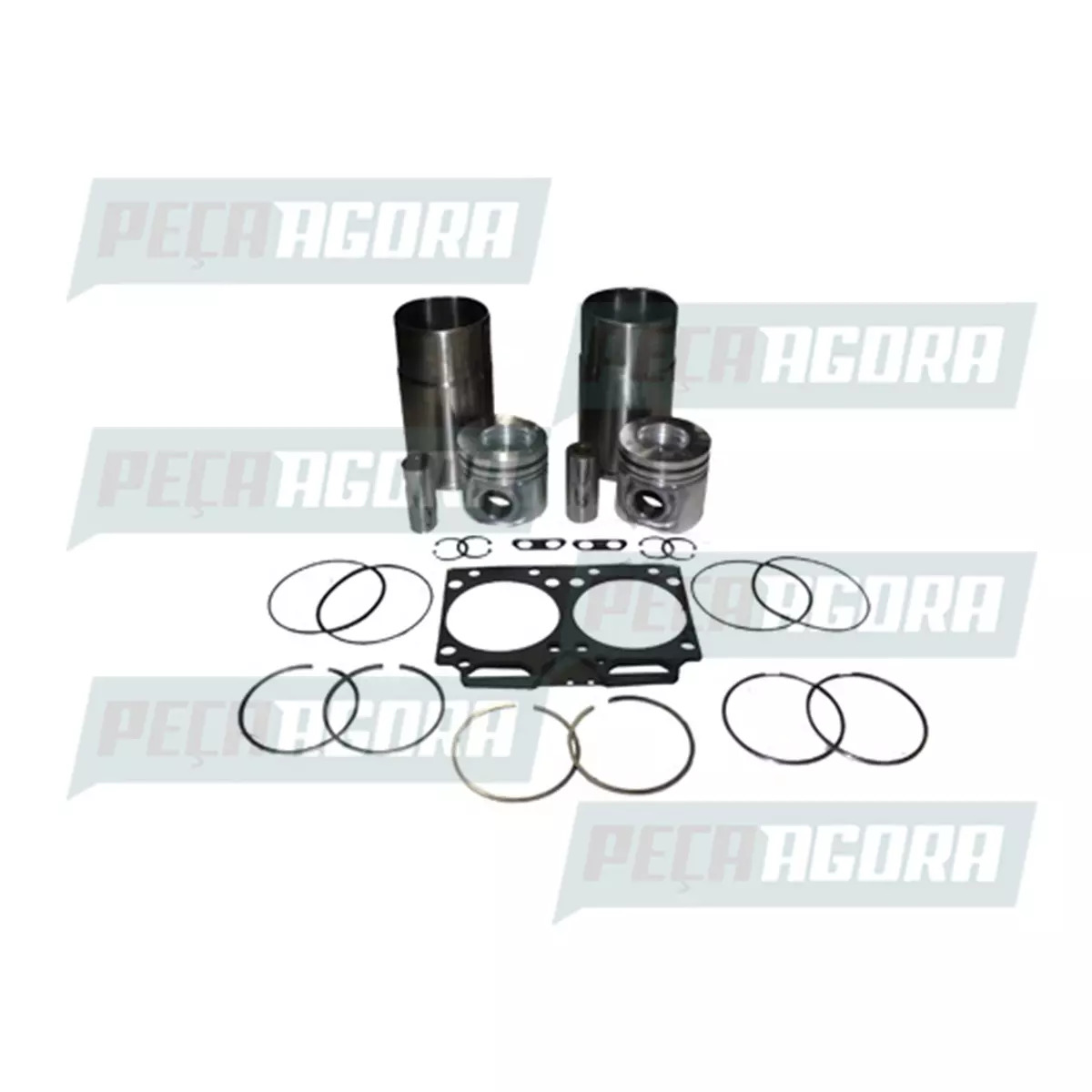 KIT MOTOR MWM X12 VW 13180 13190 15180 15190 172110 2 CILINDROS 961280190148