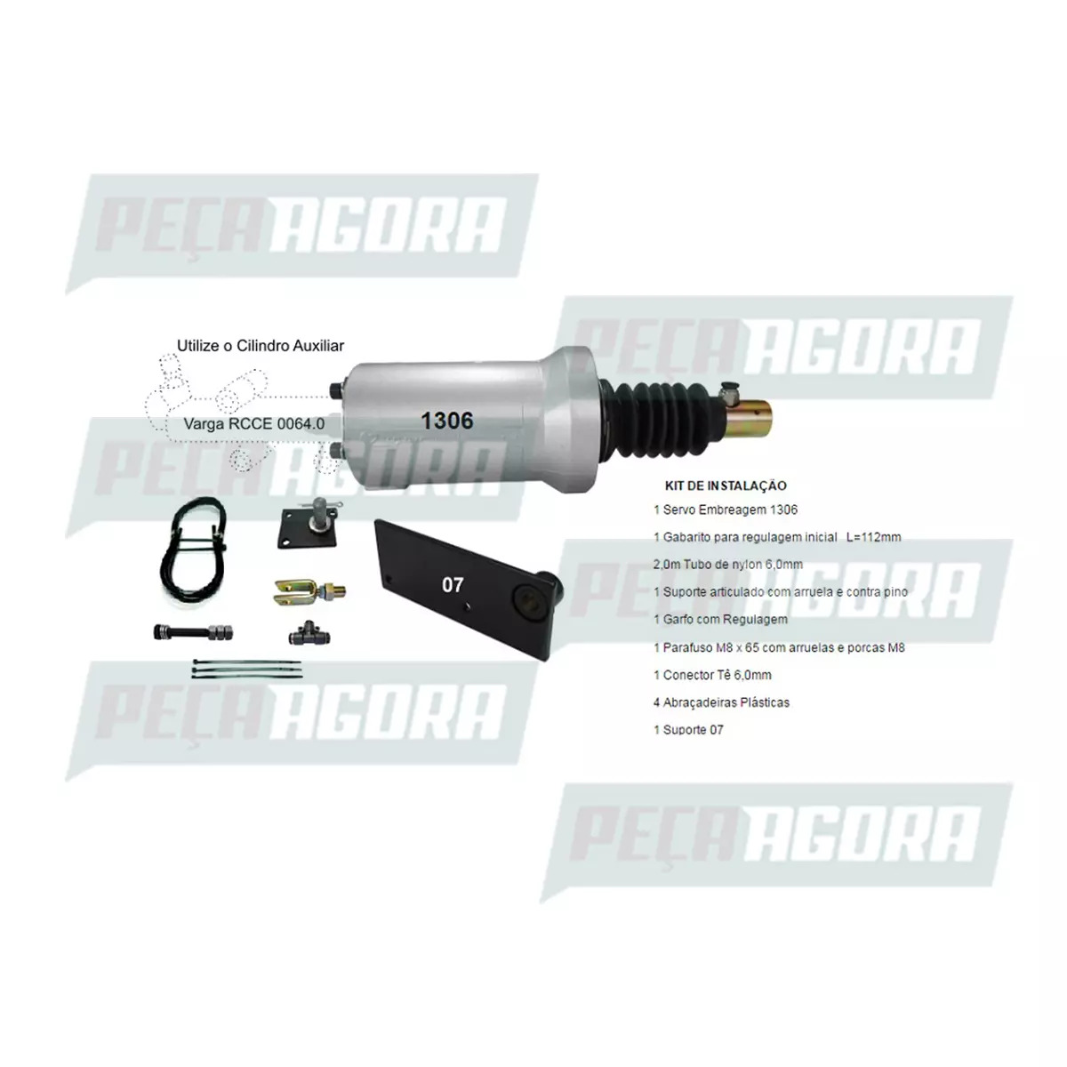 KIT SERVO EMBREAGEM FS6206A VW 14210 16210 VOLKSWAGEN (1306-07V)