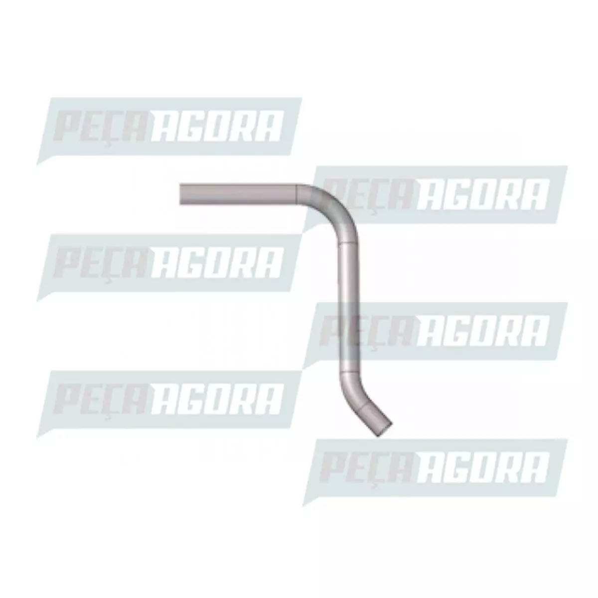 TUBO TERMINAL DO ESCAPAMENTO MBB 1620 1622  (6954900535)