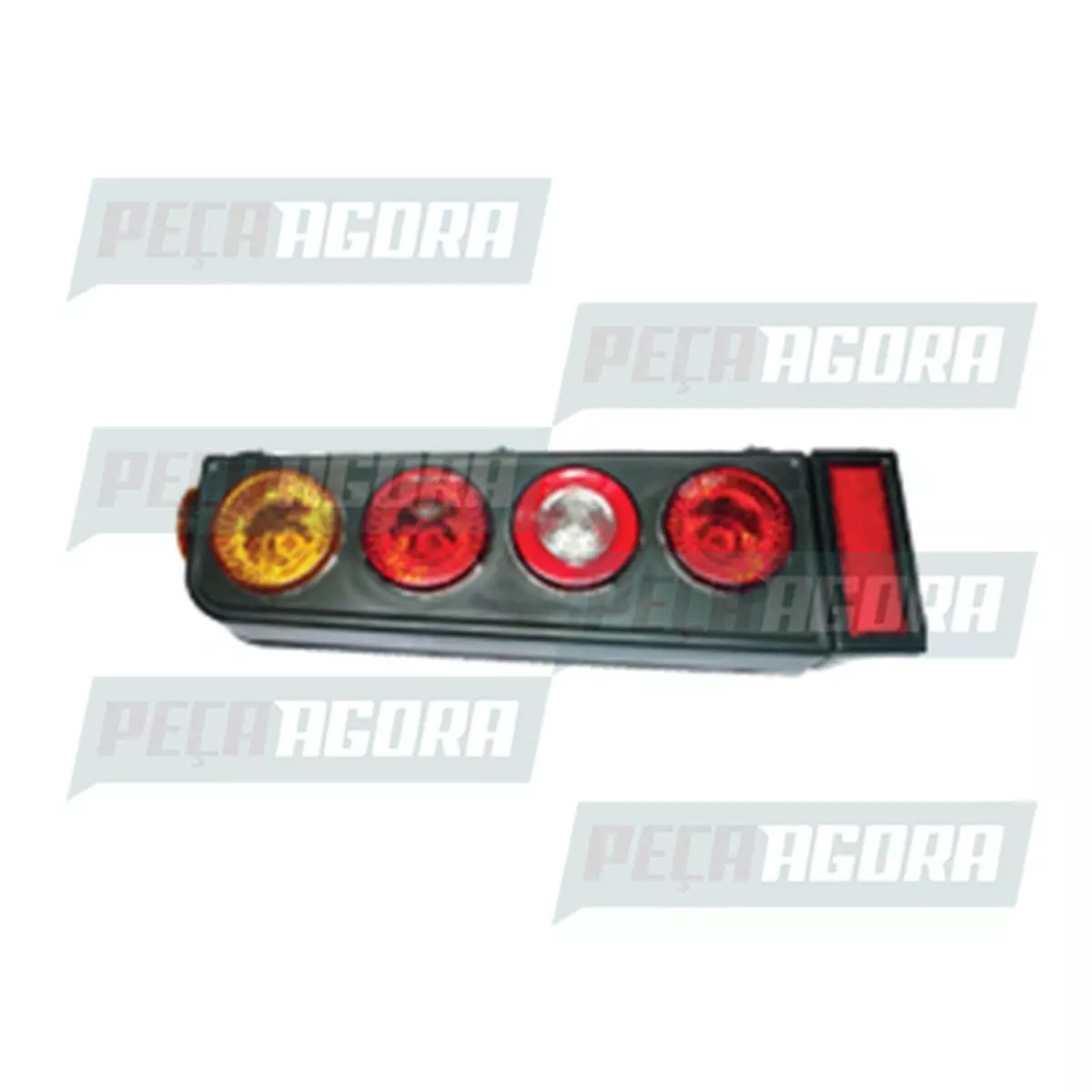 LANTERNA TRASEIRA COMPLETA RANDON 2004, LADO ESQUERDO, COM ABA (210102004)