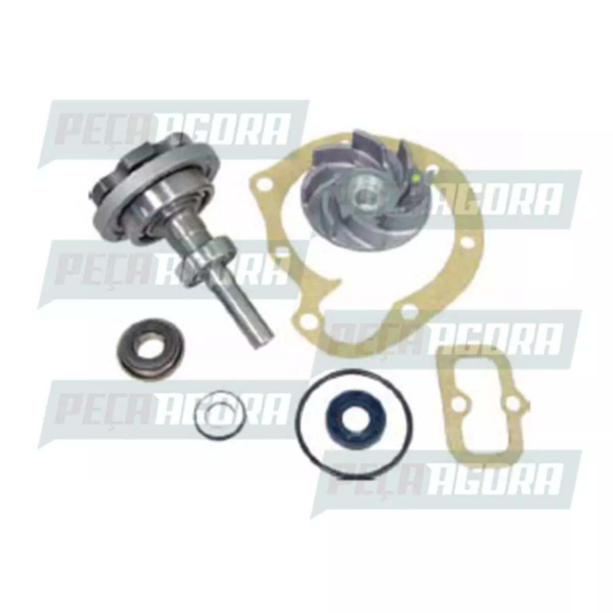 REPARO BOMBA DAGUA COMPLETO C/ ROLAM ROTOR 87.5 MM MBB OM352/352A 1113/1313/1513