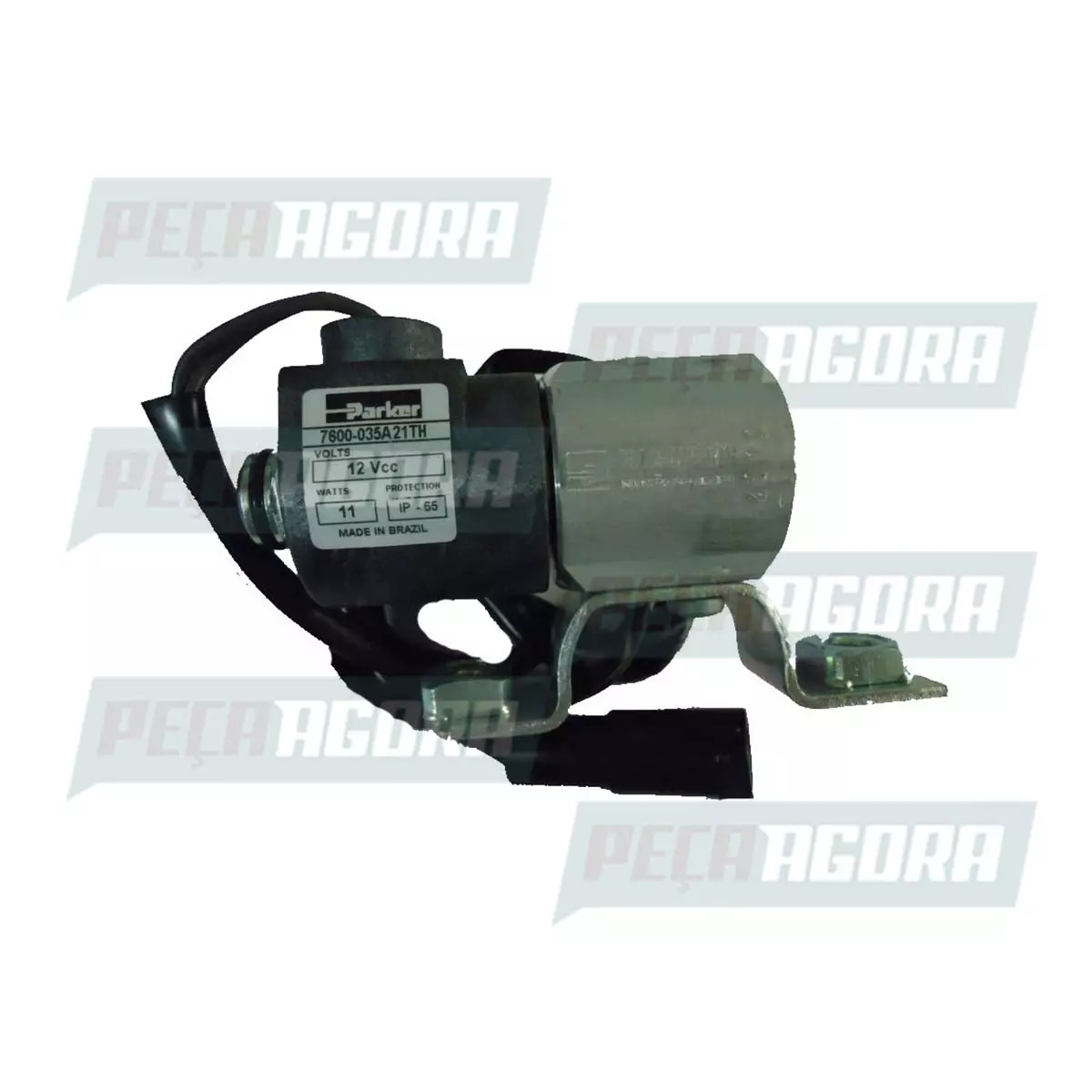 VALVULA SOLENOIDE 12V - 1/4 NPT - 1050mm VW 16.180CO  16.210CO  17.210CO ONIBUS 