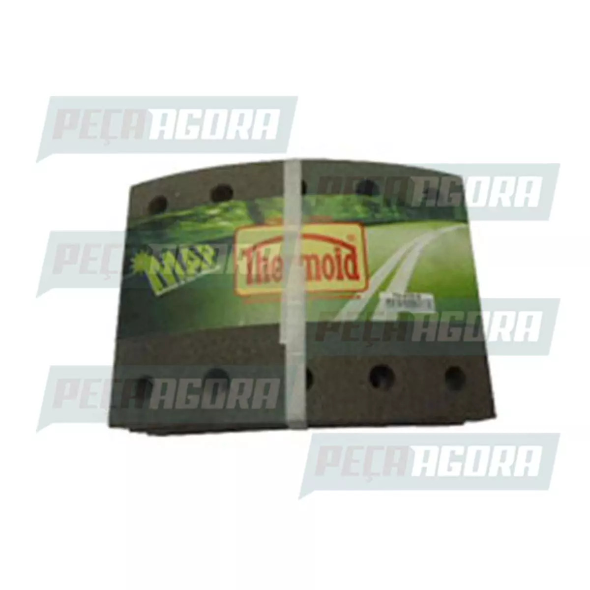 LONA FREIO 5.1/2'' PARALELA RANDON TRUCK ANTIGA, 10 FUROS (4195B,)