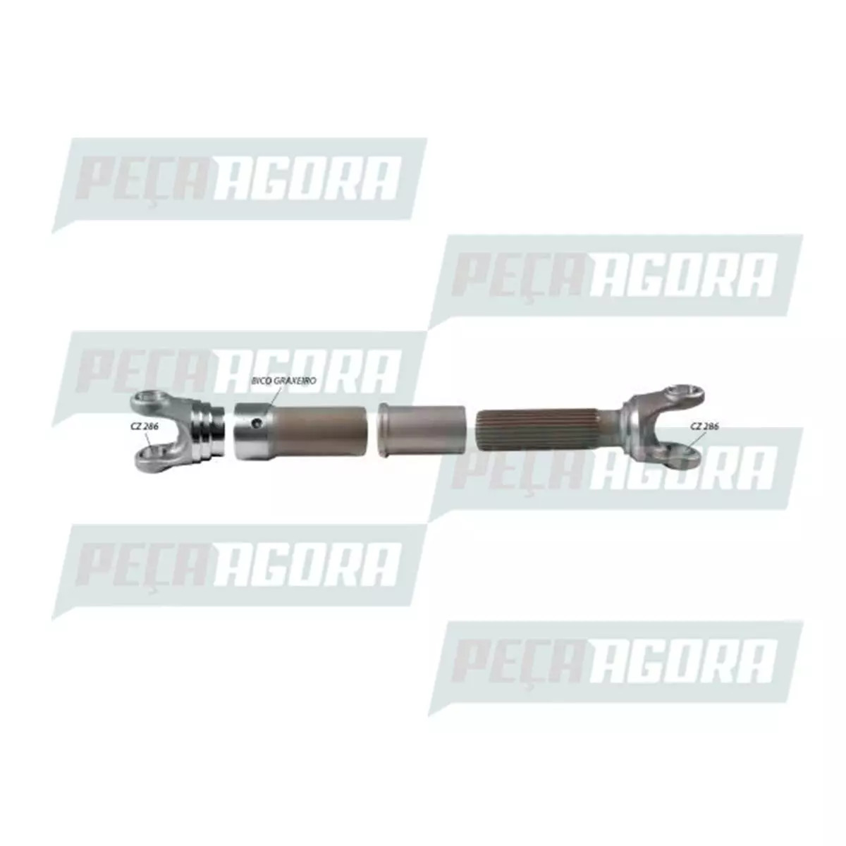 KIT ENTRE DIFERENCIAIS MONTADO 30 ESTRIAS MBB 2635 USA CRUZETA CZ-286 COMPRIMENT