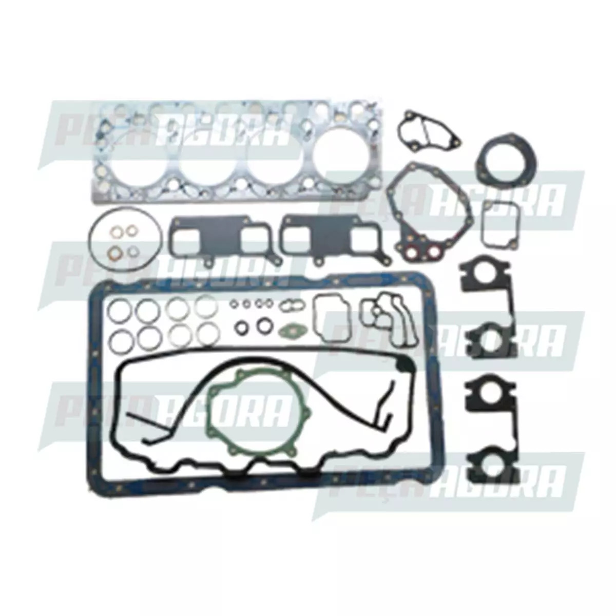 JOGO JUNTA COMPLETO MOTOR SEM RETENTOR MBB OM904 OM904LA COM TAMPA PLASTICA SEM 