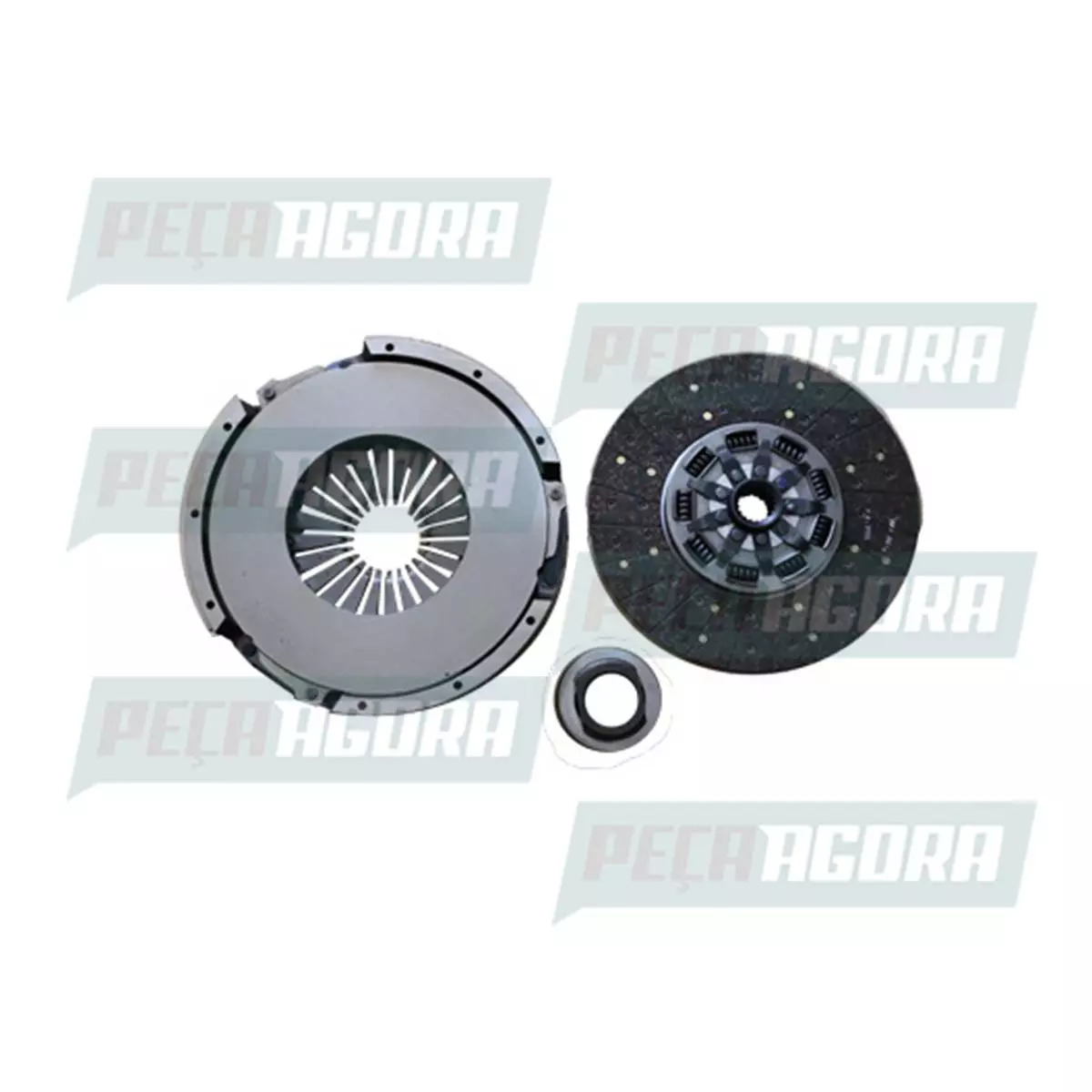 KIT EMBREAGEM 350MM 18 ESTRIAS MBB OM366 1318 1418 1618 ONIBUS OM371 (202502803)