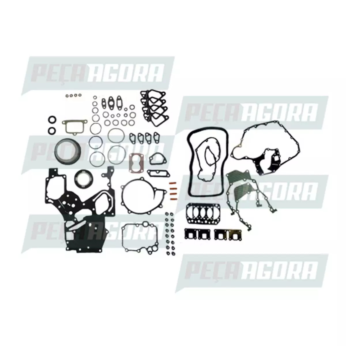 JOGO JUNTA COMPLETO MOTOR COM RETENTOR VW 13.190 15.190 17.190 MAN D0834 4 CIL 1