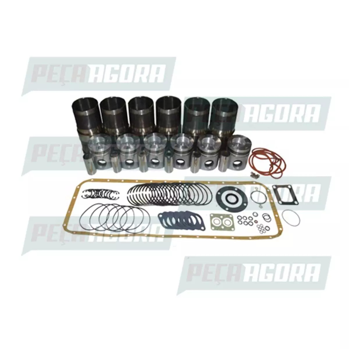 KIT MAX FORCA MODELO CUMMINS 6CTAA  CAMISA C88 PISTAO 9247 VW  14220 16220 35300