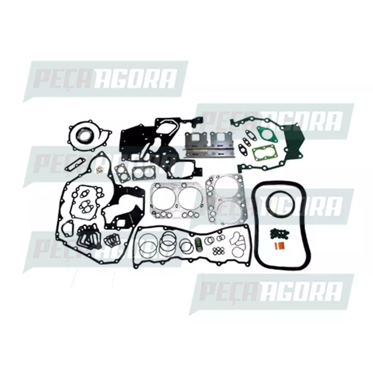 JOGO JUNTA COMPLETO MOTOR COM RETENTOR VW 13.190 15.190 17.190 CONSTELLATION MAN