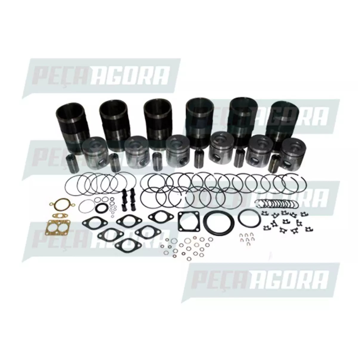 KIT  MAX FORCA CUMMINS VW 26220 26260 31260 17220 23220 2000/....  ANEIS DO PIST