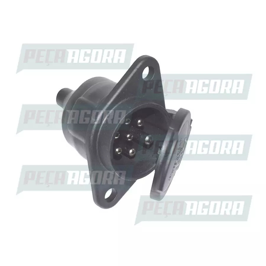 TOMADA ELETRICA REDONDA 7 POLOS FEMEA (NYLON) CARRETAS            (210100462)