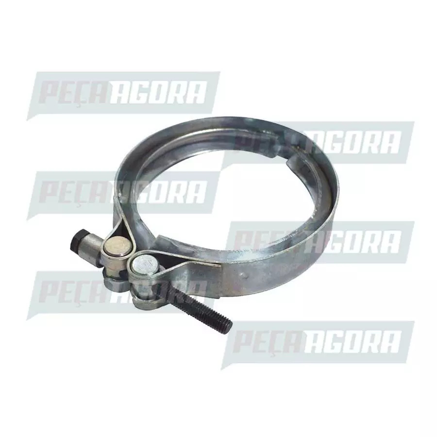ABRACADEIRA SAIDA MOTOR CARACOL 130 X 142 X 25 MM (INOX)  MOTOR DC 9, DC 11, DC-