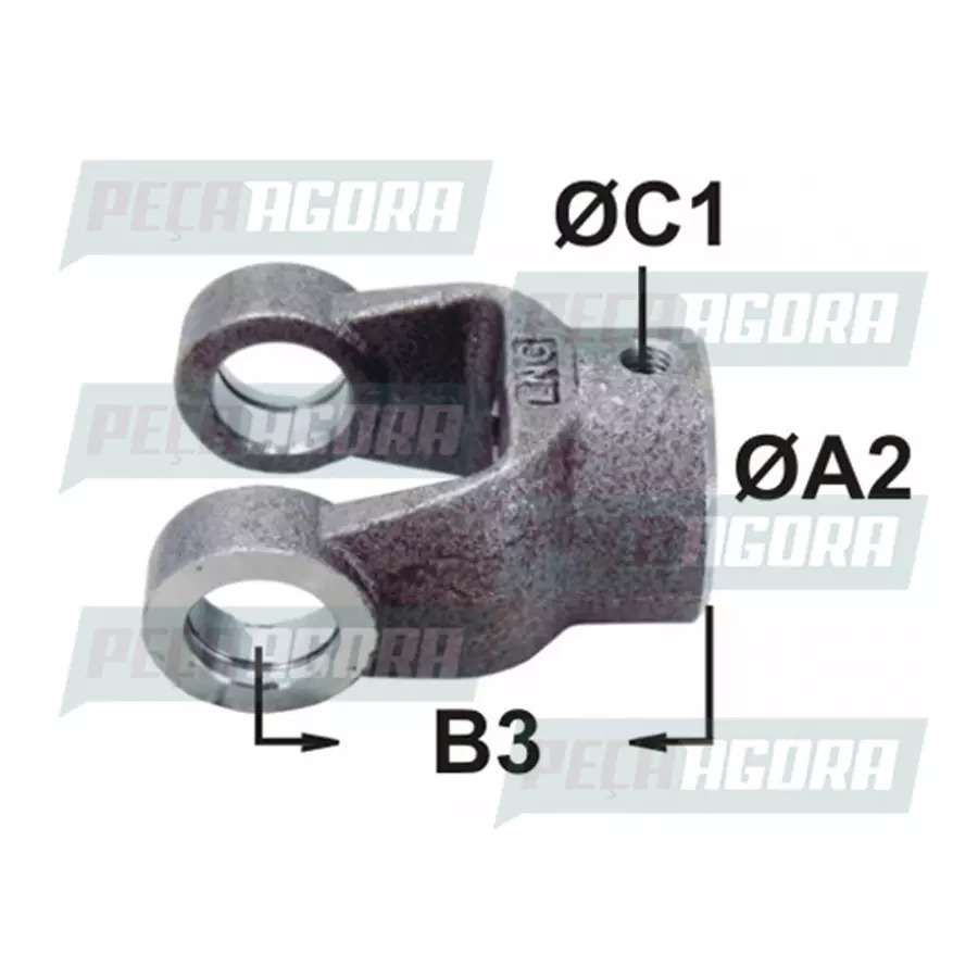 TERMINAL JUNTA BASCULANTE TERMINAL CURTO (APLIC. CZ-101) ACO APLIC. DIVERSAS    