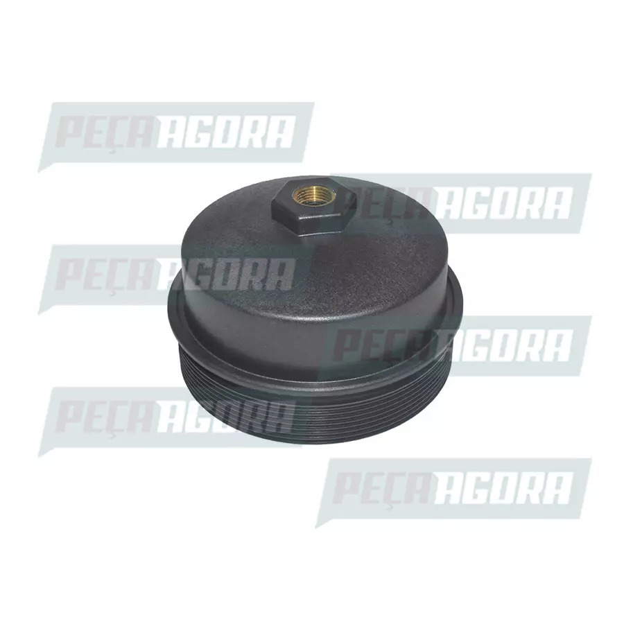 TAMPA FILTRO OLEO PLASTICA C FURO P BUJAO CAMINHAO MB 1938 OM457 MERCEDES BENZ  