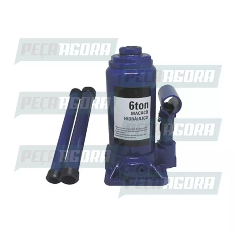 MACACO HIDRAULICO 6 TONELADAS (C/ROSCA P/AJUSTE E MAIOR ELEVACAO) FORD VOLKSWAGE