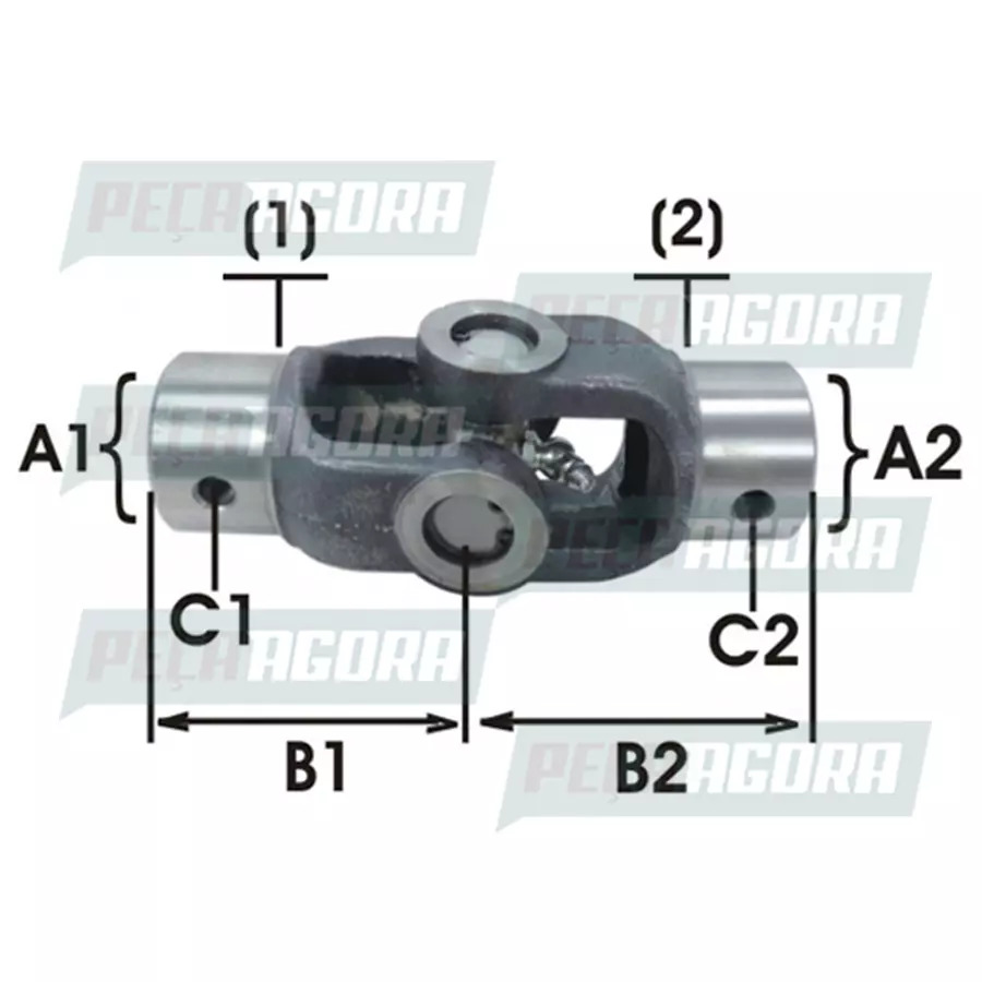 JUNTA BASCULANTE LUVA CURTA/CURTA (APLIC. CZ-101) ACO APLIC. DIVERSAS           