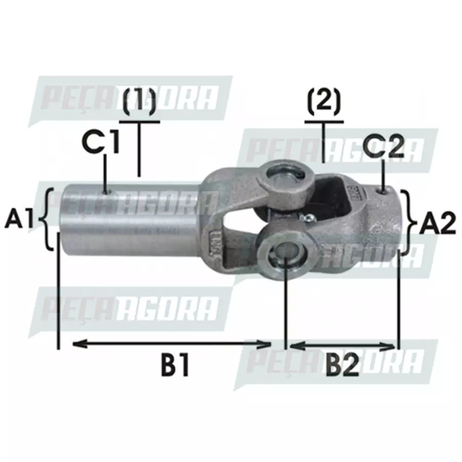 JUNTA BASCULANTE LUVA LONGA/CURTA (APLIC. CZ-101) ACO APLIC. DIVERSAS           