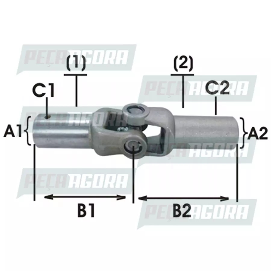 JUNTA BASCULANTE LUVA LONGA/LONGA (APLIC. CZ-204) ACO APLIC. DIVERSAS           