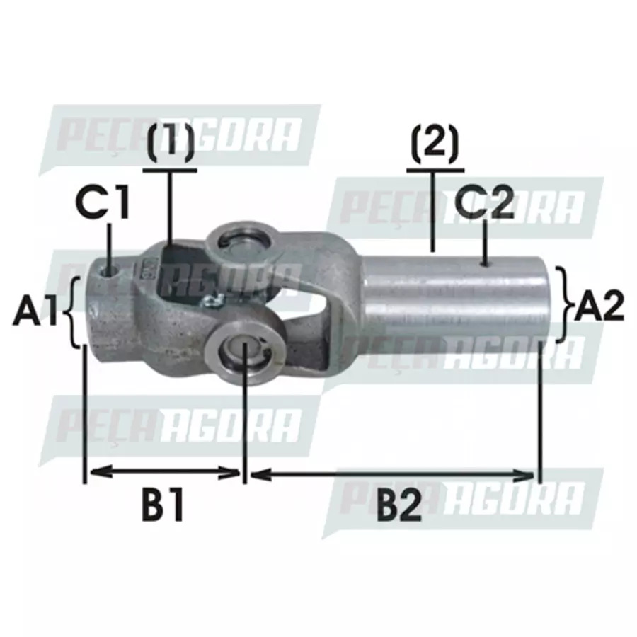 JUNTA BASCULANTE LUVA CURTA/LONGA (APLIC. CZ-101) ACO APLIC. DIVERSAS           