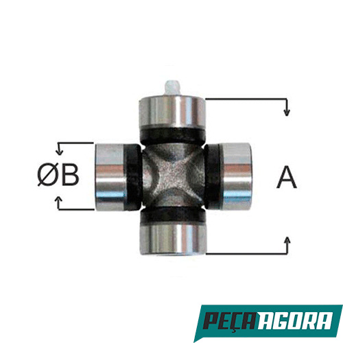 CRUZETA CARDAN VOLVO B 58/ B 10 M URBANO VENTILADOR GM FORD (6885182)