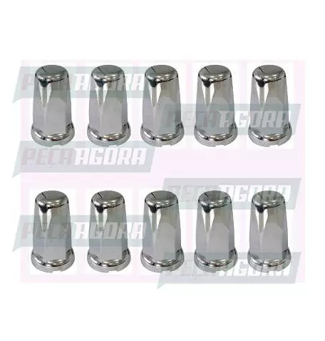 CAIXA COM 10 CAPA PORCA RODA CROMADA BELGA 30 TRACAO EXTRA (CX.456667**10)