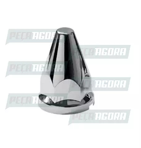 CAIXA COM 10 CAPA PORCA RODA CROMADA DIAMANTE 27 TRACAO EXTRA (CX.456673**10)