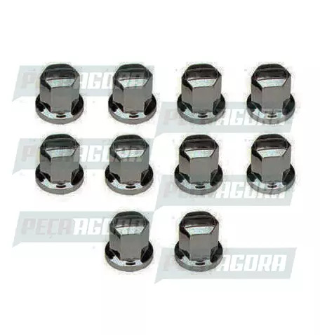 CAIXA COM 10 CAPA PORCA RODA CROMADA BEPO 32(M-158B)SC/VOLVO (CX.059003-M158B**1