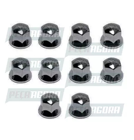 CAIXA COM 10 CAPA PORCA RODA CROMADA BEPO 33(M-158I)SC/VOLVO (CX.059004-M158I**1