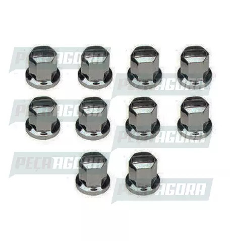 CAIXA COM 10 CAPA PORCA RODA CROMADA BEPO 27(M-158U)F4000 (CX.059017-M158U**10)