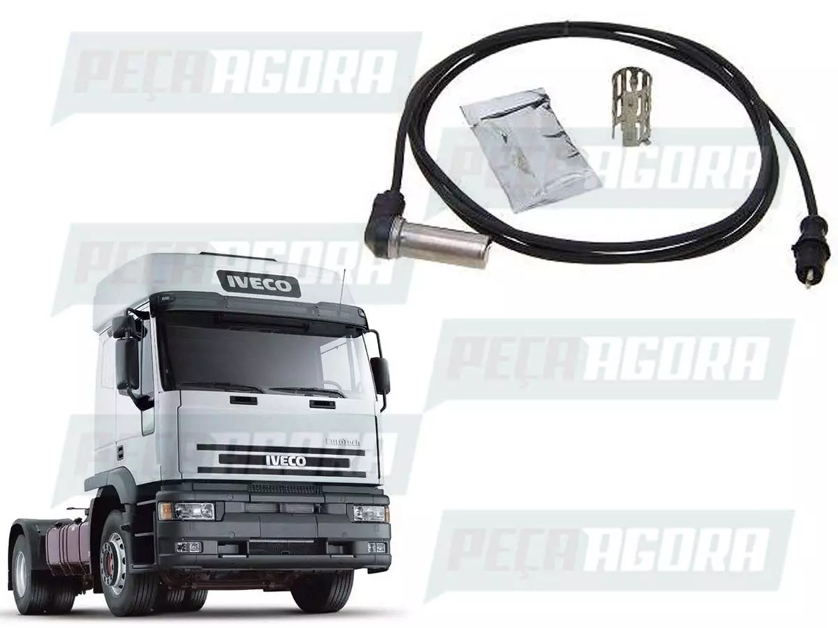 SENSOR FREIO ABS TRASEIRO 90 GRAUS 2050MM PARA IVECO STRALIS EUROTECH EUROCARGO 