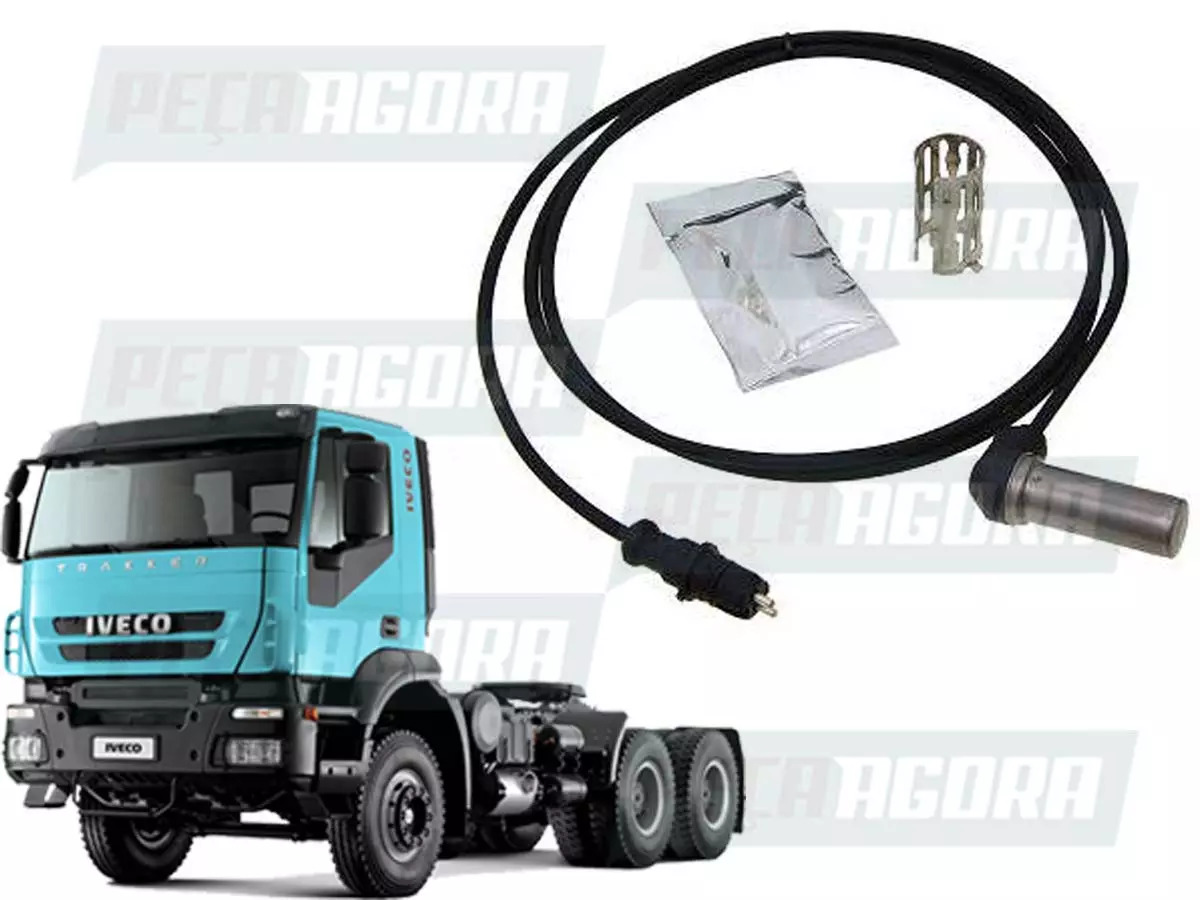 SENSOR FREIO ABS DIANTEIRO 90 GRAUS 1500MM PARA IVECO STRALIS TRAKKER EUROTECH (